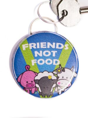 Bottle Opener Keyring : Friends Not Food