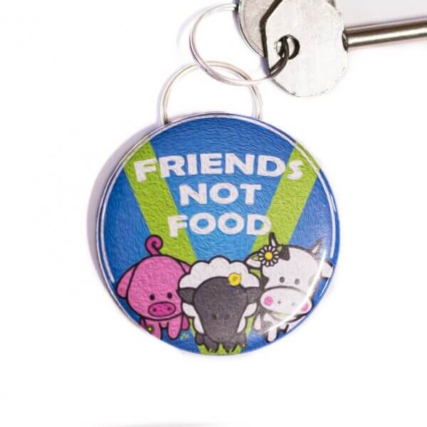 Bottle Opener Keyring : Friends Not Food
