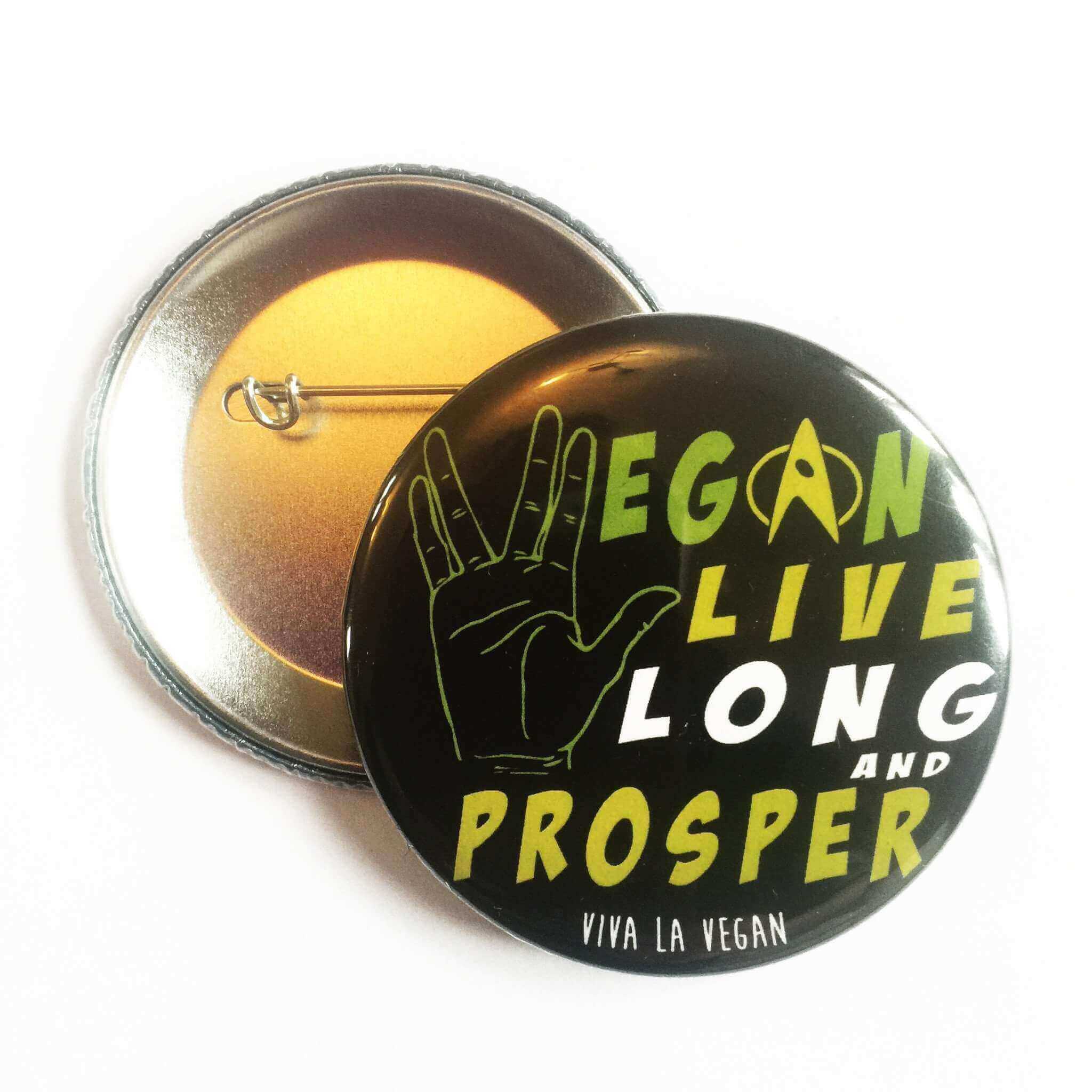58mm Statement Badge: Live Long and Prosper