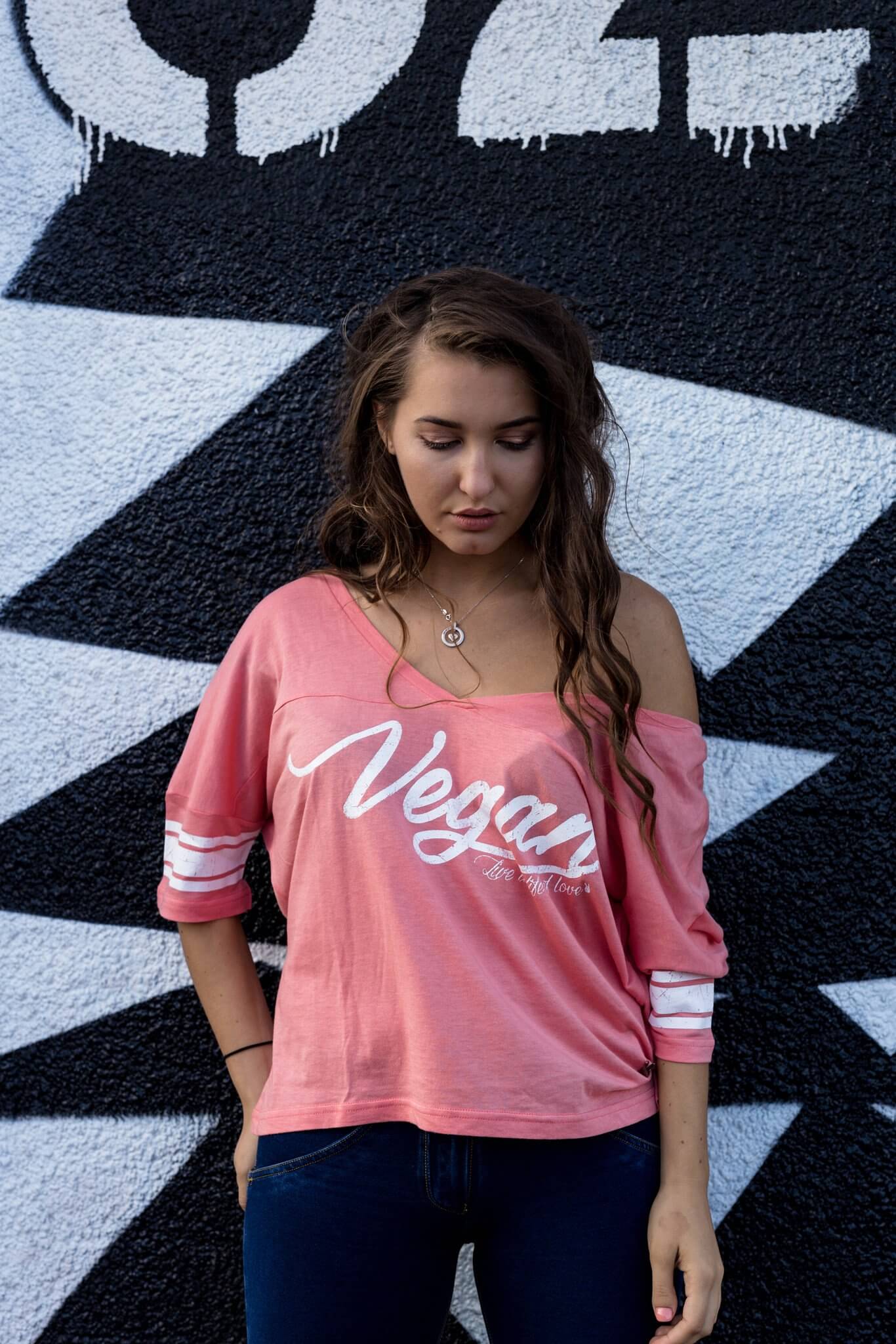 Women's Tshirt : Vegan Varsity