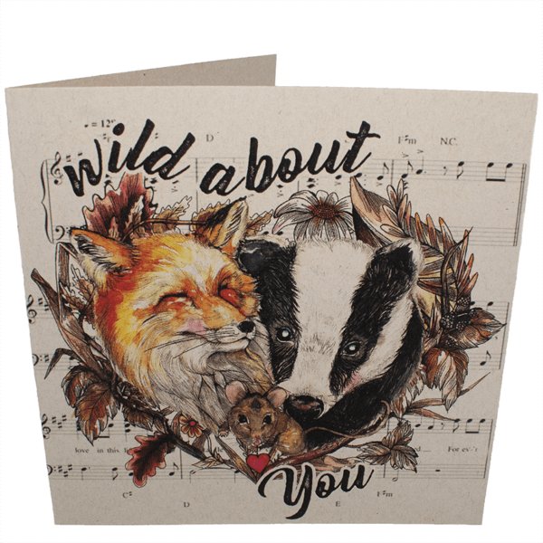 vegan card wild about you
