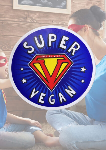 Vinyl Vegan Sticker - Super Vegan