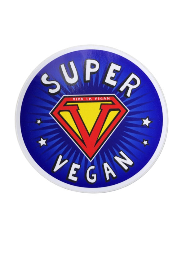 Vinyl Vegan Sticker - Super Vegan