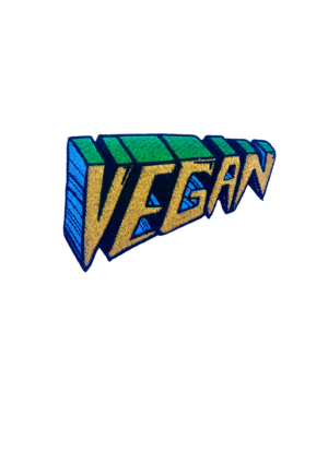Embroidered Patch - VEGAN perspective Gold