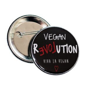 58mm Statement Badge: Vegan Revolution