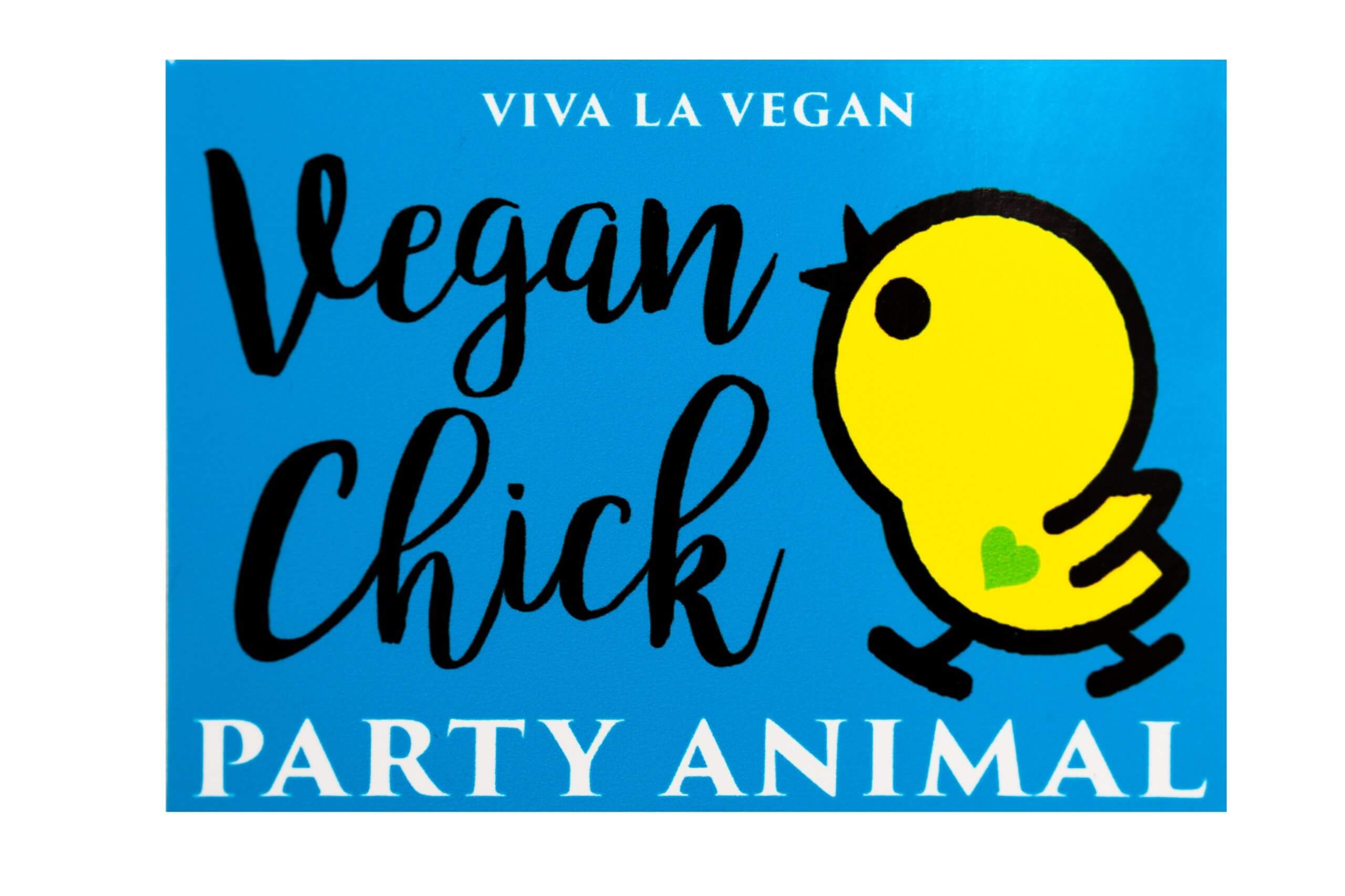Window Cling - Vegan Chick 10 x 7 cm