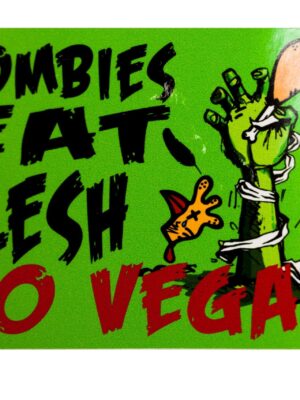 Window Sticker- Zombies Eat Flesh 10 x 7 cm