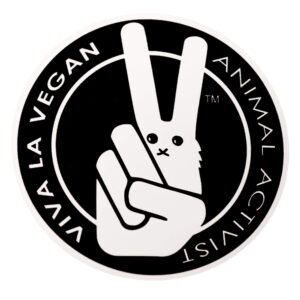 Vinyl Vegan Sticker - VLV Animal Activist