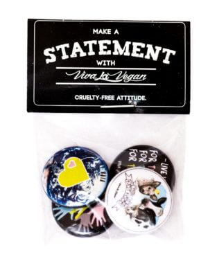 Badge Pack  x 4: Vegan For The...