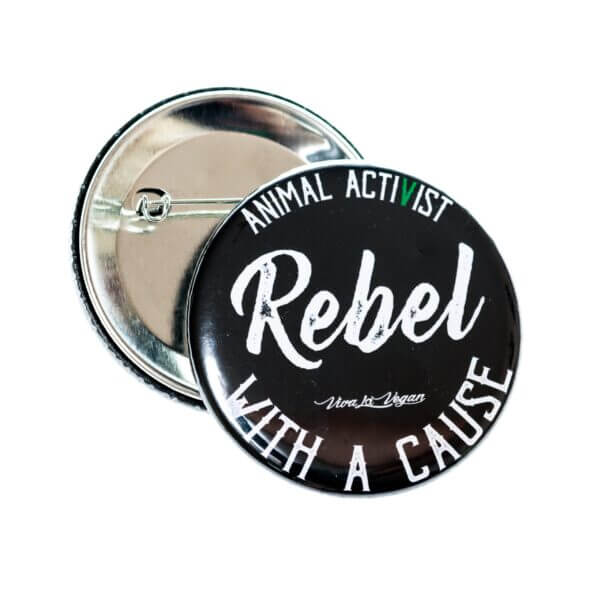 58mm Badge: Rebel With A Cause