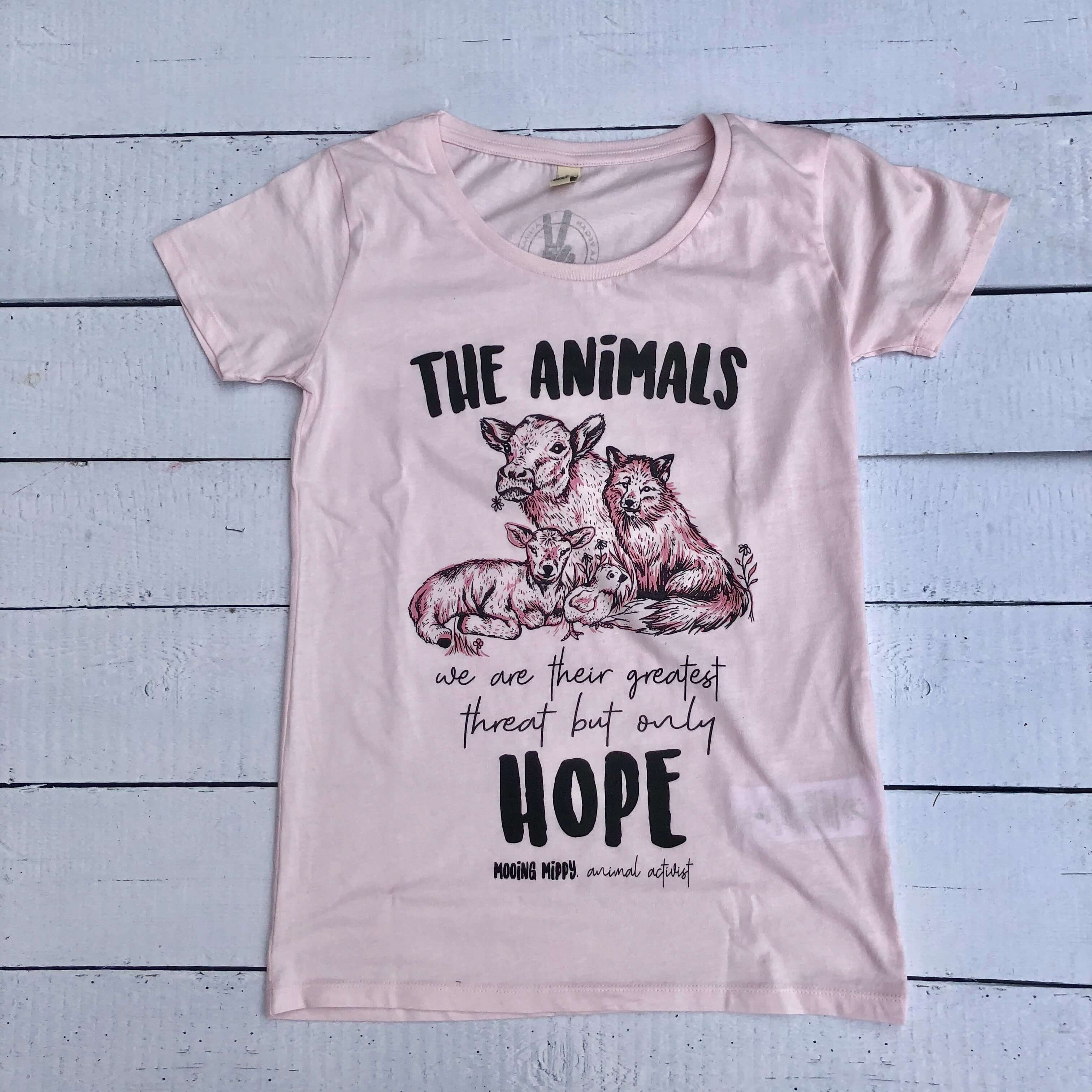 Women's Tshirt : The Animals Only Hope