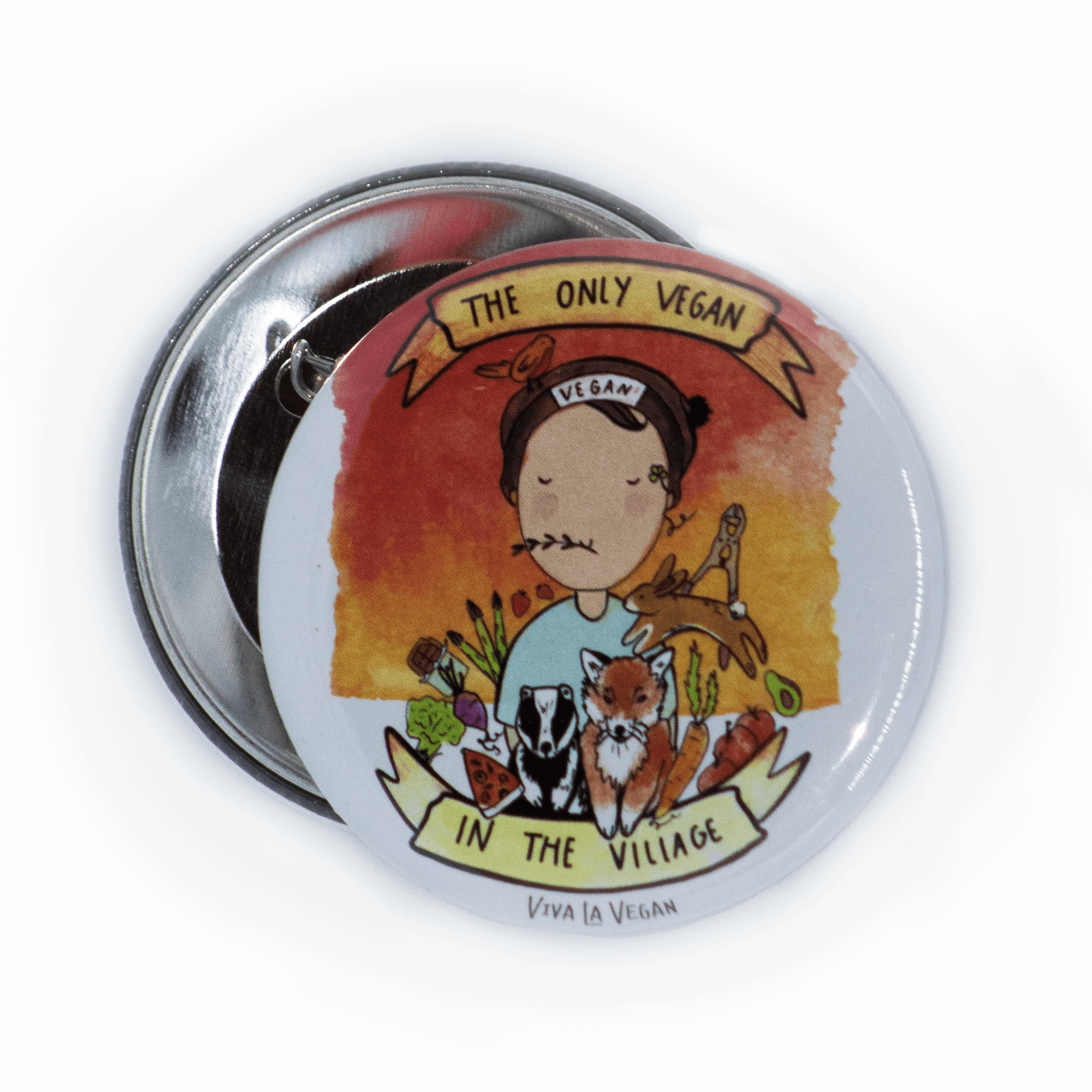 badge only vegan in village