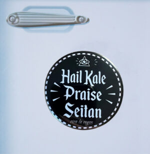 Fridge Magnet: Hail Kale Praise Seitan