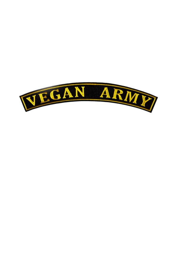 Vegan army patch by eco-ethical brand Viva La Vegan