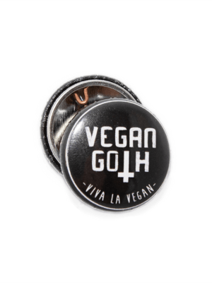 25 mm Statement Badge: Vegan Goth