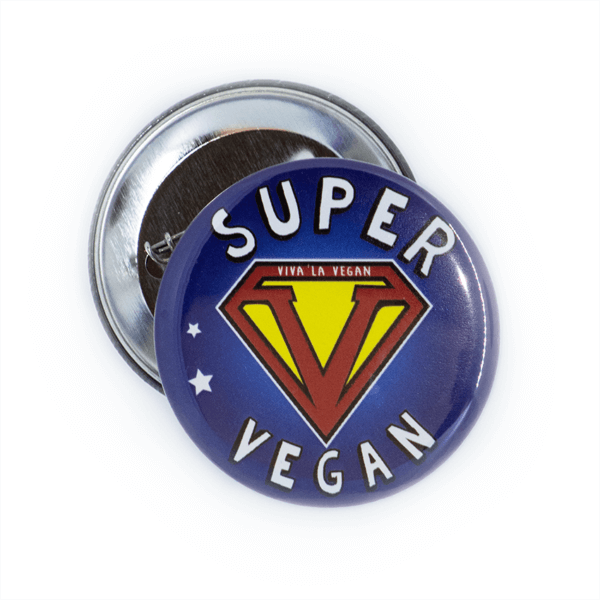 58mm Statement Badge: Super Vegan