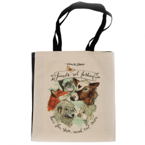 Friends Not Fashion- Natural Organic Canvas 8oz Shopper
