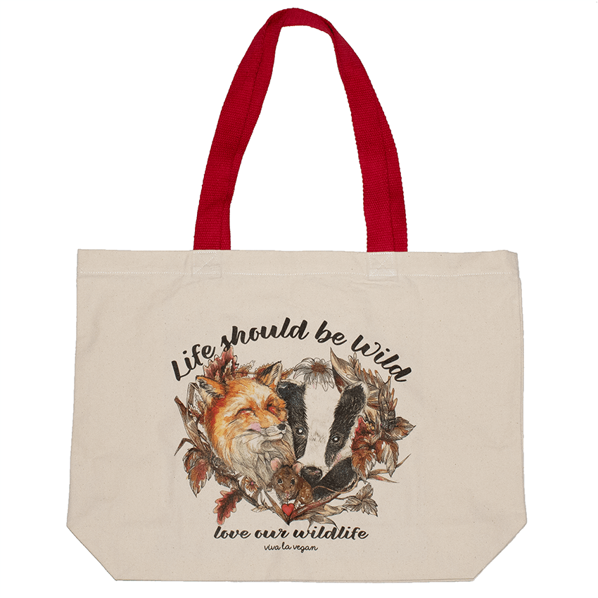 Life Should Be Wild- Natural Organic Canvas 8oz Shopper