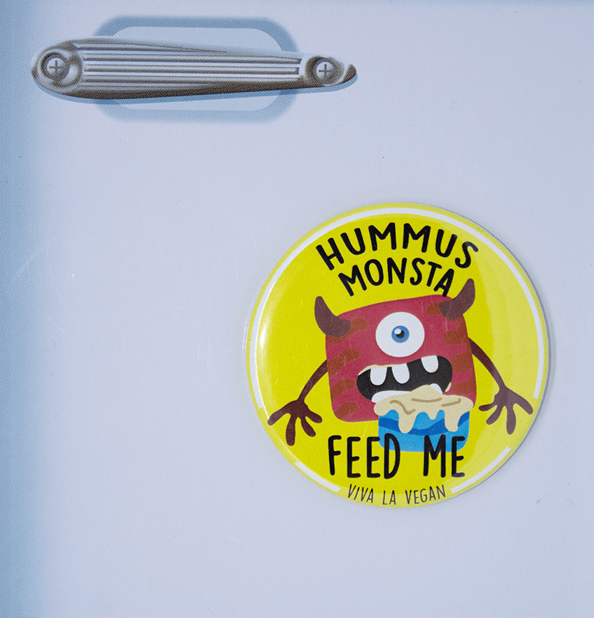 Fridge Magnet: Hummus Monsta