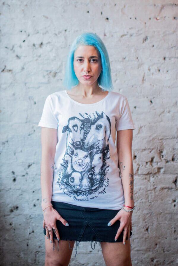 may our hearts vegan t shirt