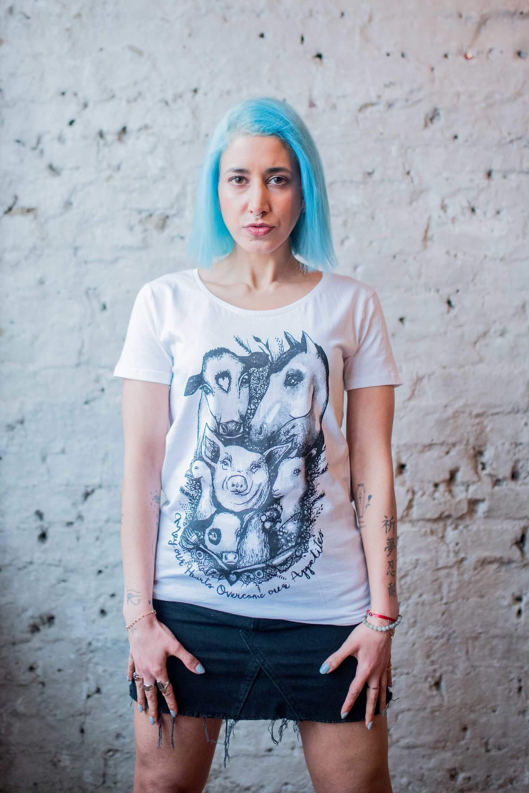may our hearts vegan t shirt