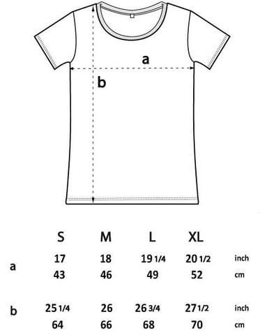 t shirt size spec