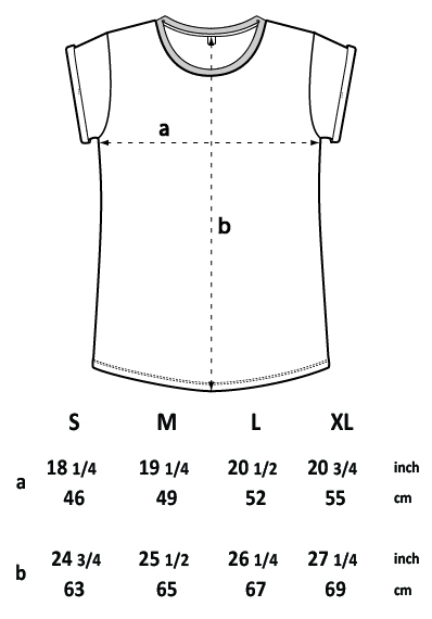 Roll Sleeve ladies fit tshirt