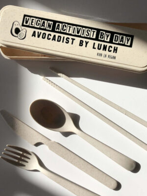 Reusable wheat cutlery set: Avocadist