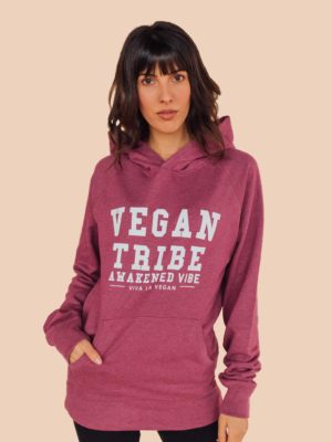 vegan tribe ladies hoodie