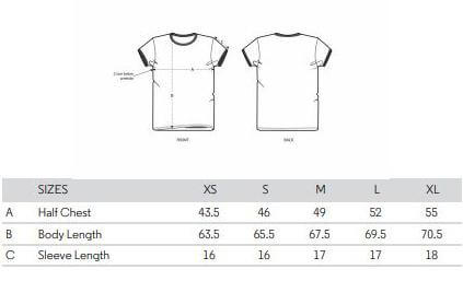 ladies t shirt spec