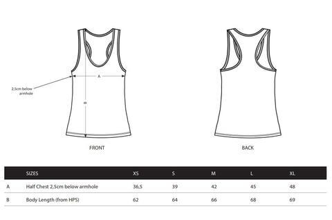womens vest size spec