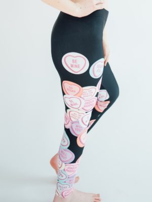 Joaquin Phoenix love hearts legging