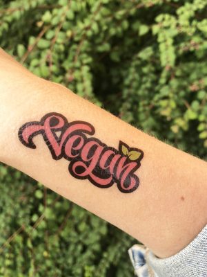 Temporary Tattoo Sheet: Cute | Viva La Vegan Temporary Tattoo Sheet: Cute | Viva La Vegan