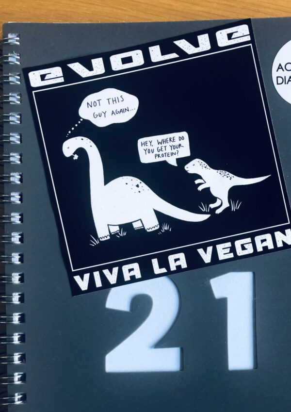 Evolve Vegan Sticker by eco ethical brand Viva La Vegan