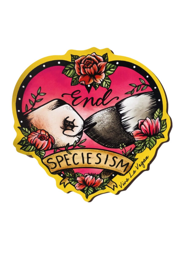 End speciesism shaped magnet by Viva La Vegant