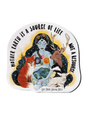 Mother earth shaped vegan magnet by Viva La Vegan