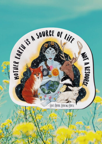 Mother earth shaped vegan magnet by Viva La Vegan