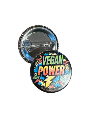 25 mm Statement Badge: Vegan Power