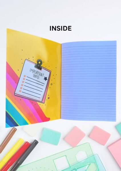 A5 My Vegan Jotter Note Book inside. 48 lined pages